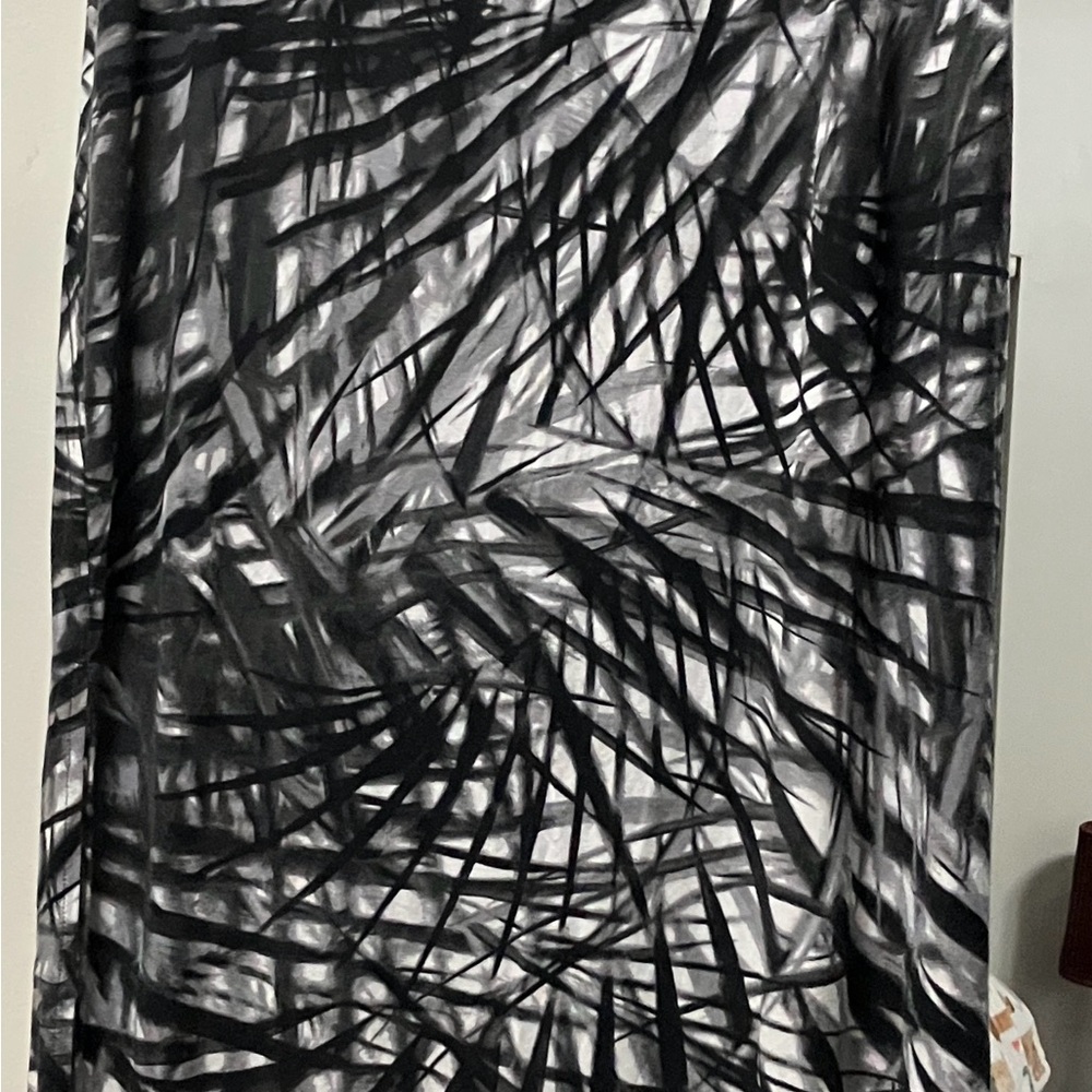 Abstract Black and Gray Patterned Fabric